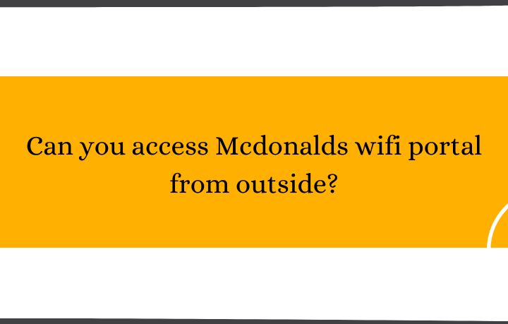 Mcdonalds wifi portal