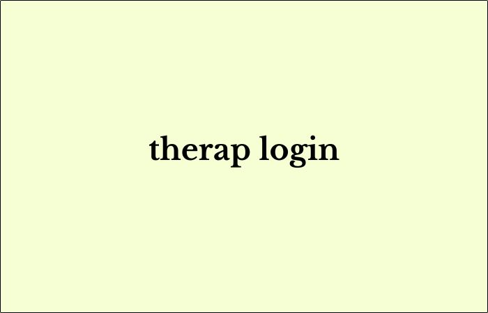 therap login instructions at secure.therapservices.net