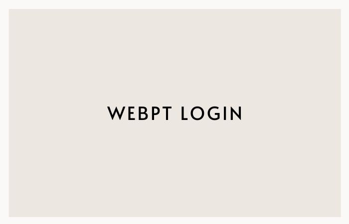 WebPT Login