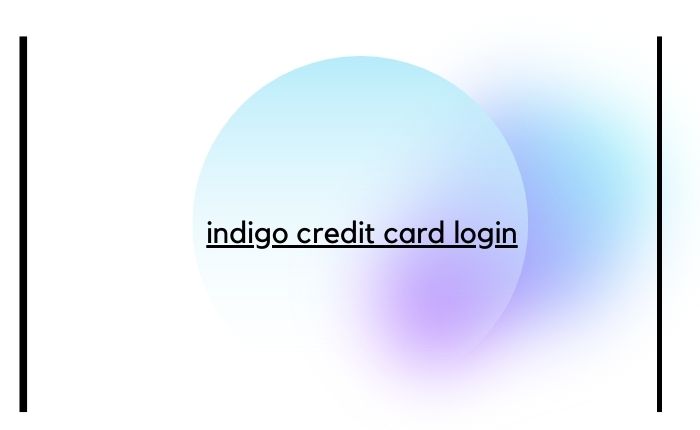 indigo credit card login