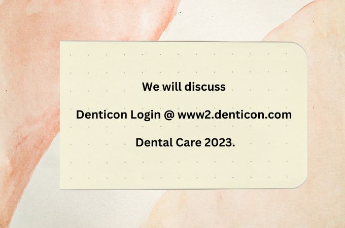Denticon Login