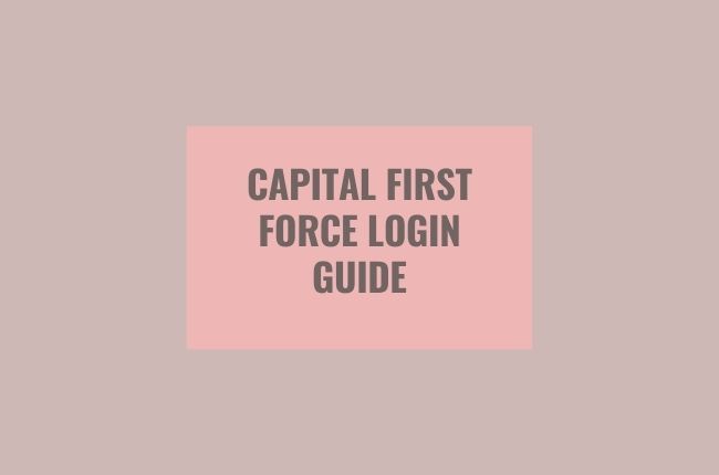 Capital First Force Login