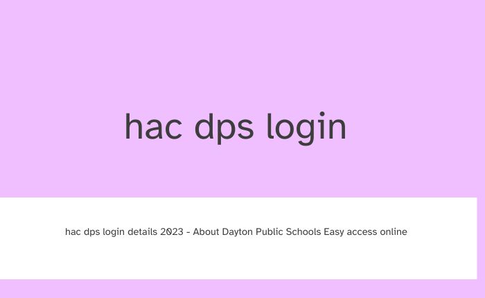 hac dps login