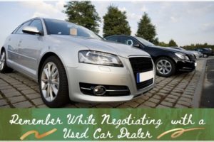 Negotiating with used car Dealers