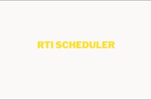 RTI Scheduler