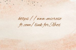 https //www.microsoft.com/link for Xbox