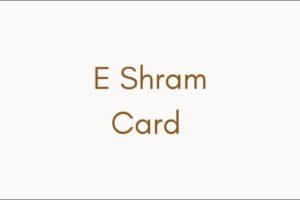 E Shram Card