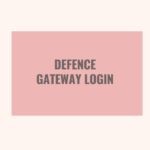 Defence Gateway Login