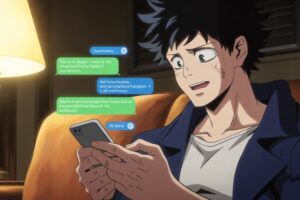 Dabi x Reader Texts
