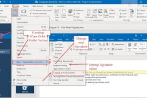 how to change signature in outlook